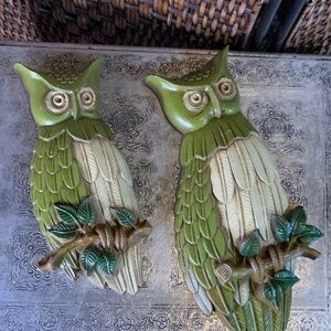 Vintage Pair of Sexton 1969 Owls
